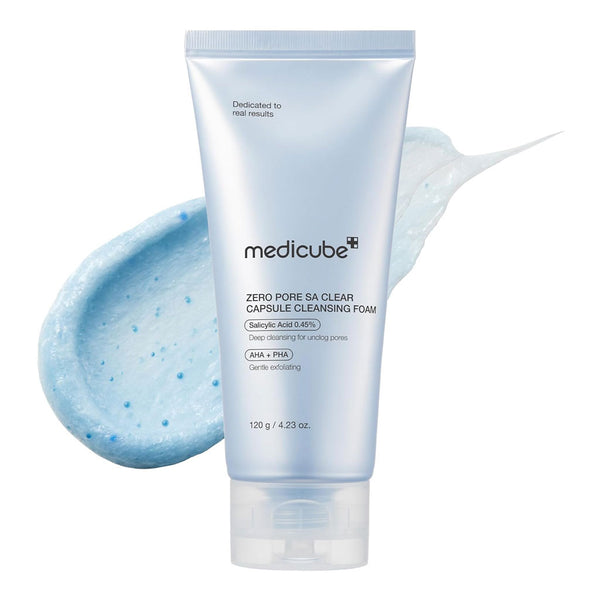 Medicube Zero Pore SA Clear Capsule Cleansing Foam Nudie Glow Australia