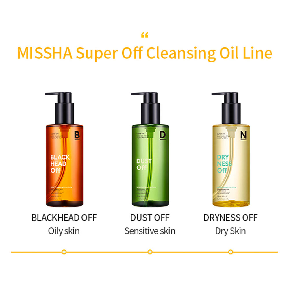 Missha Super Off Cleansing Oil 3 Types Nudie Glow Australia