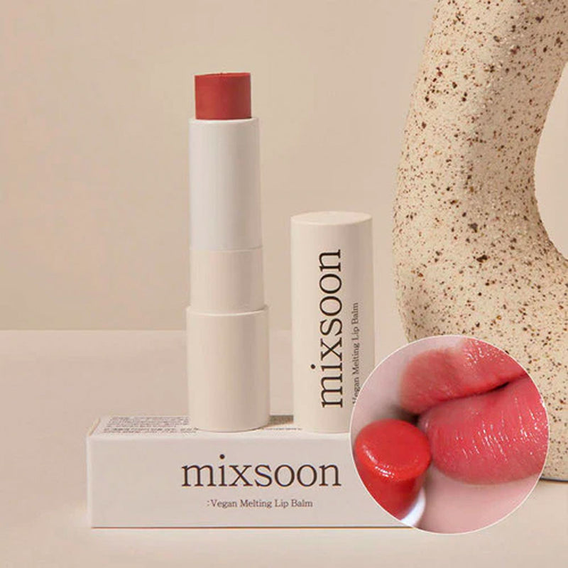 Mixsoon Vegan Melting Lip Balm #02 DRY ROSE Nudie Glow Australia
