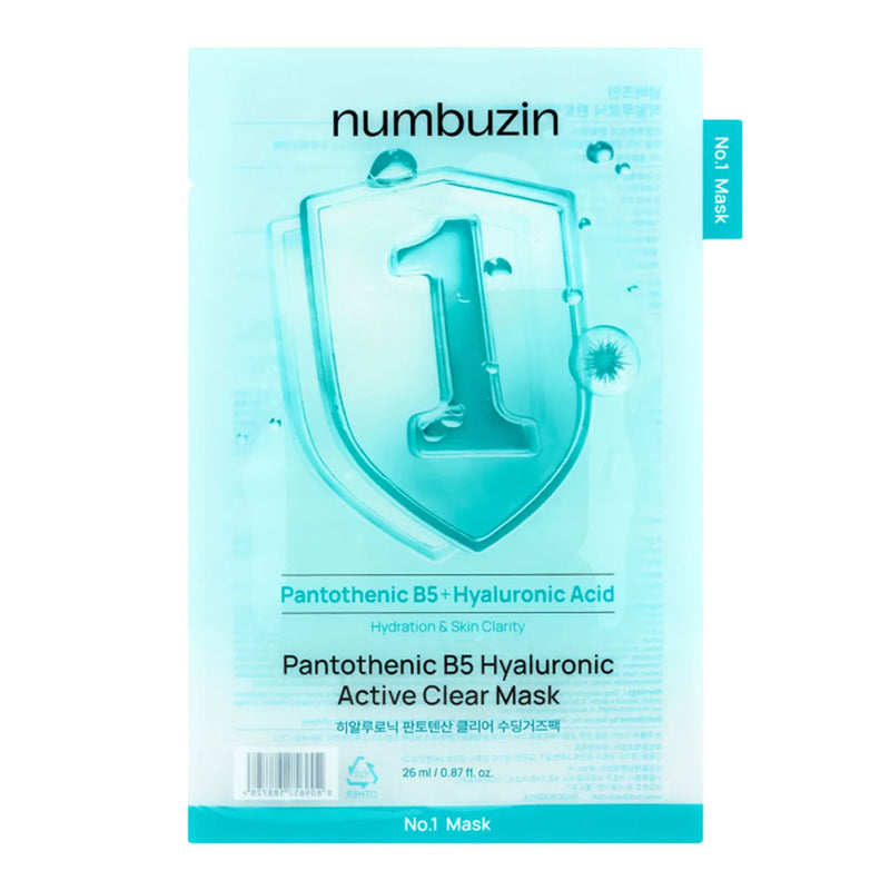 NUMBUZIN No.1 Pantothenic B5 Hyaluronic Active Clear Mask Nudie Glow Australia