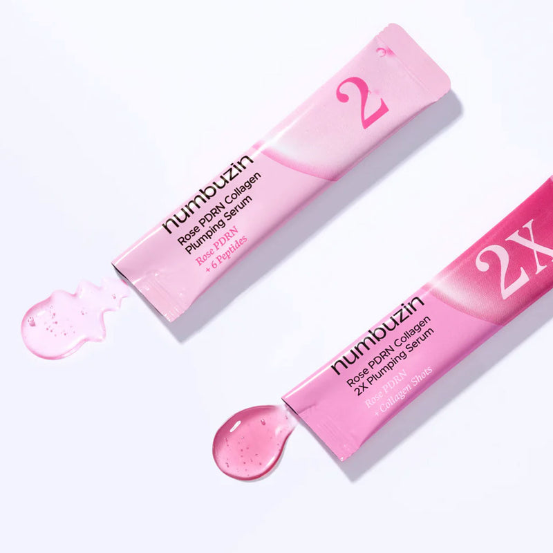 NUMBUZIN No.2 Rose PDRN Collagen Plumping Serum (Sachet) Nudie Glow Australia