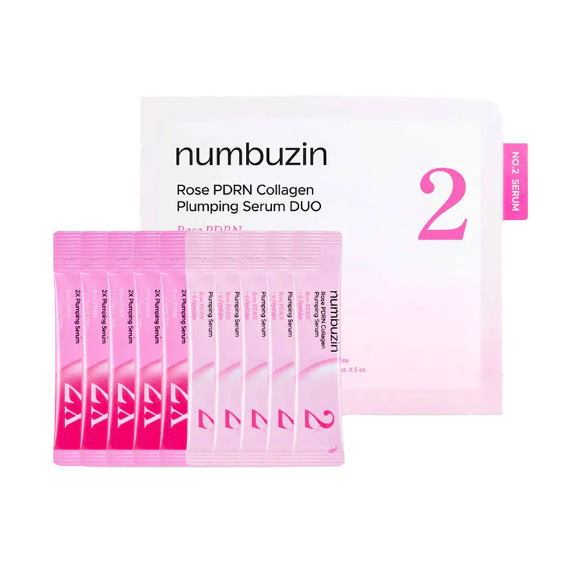 NUMBUZIN No.2 Rose PDRN Collagen Plumping Serum (Sachet) Nudie Glow Australia
