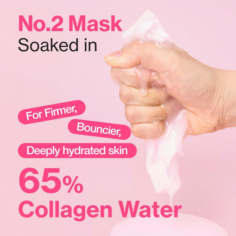 NUMBUZIN No.2 Rose PDRN Collagen Plumping Sheet Mask Nudie Glow Australia