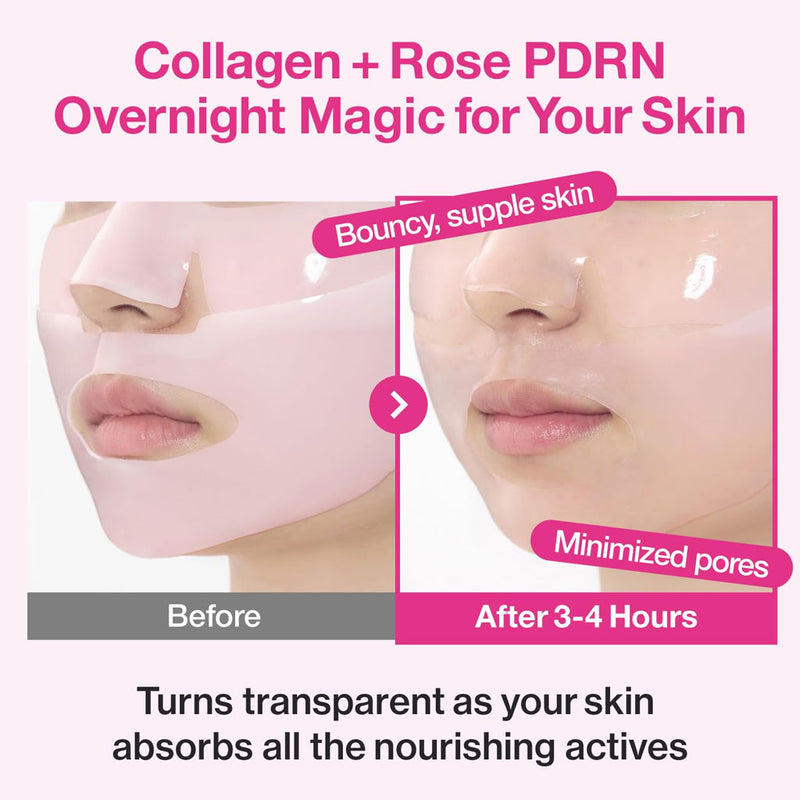 NUMBUZIN No.2 Rose PDRN Overnight Collagen Mask Nudie Glow Australia