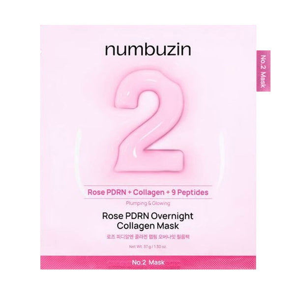 NUMBUZIN No.2 Rose PDRN Overnight Collagen Mask Nudie Glow Australia