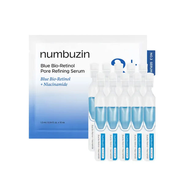 NUMBUZIN No.3 Blue Bio-Retinol Pore Refining Serum (1.3ml x 10ea) Nudie Glow Australia