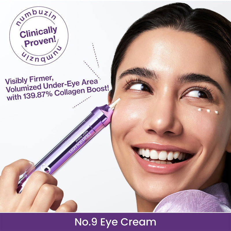 NUMBUZIN No.9 NAD+ Retinol Volumetox Eye Cream Nudie Glow Australia
