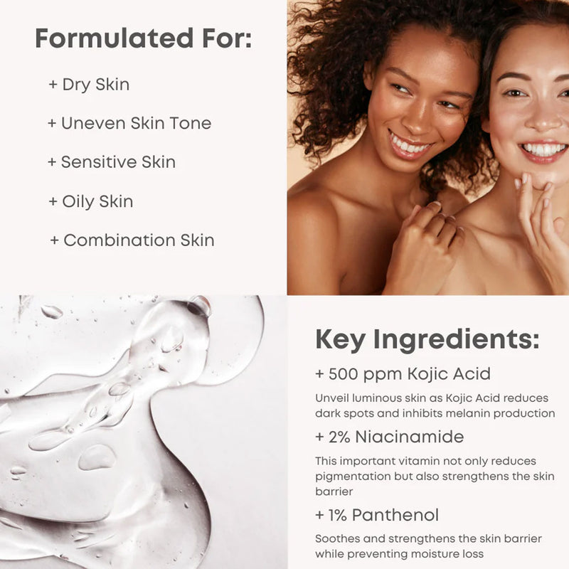 Nine Less B-Boost Kojic Acid Glow Toner Pad Nudie Glow Australia