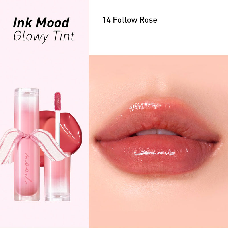 Peripera Ink Mood Glowy Tint #14 FOLLOW ROSE Nudie Glow Australia