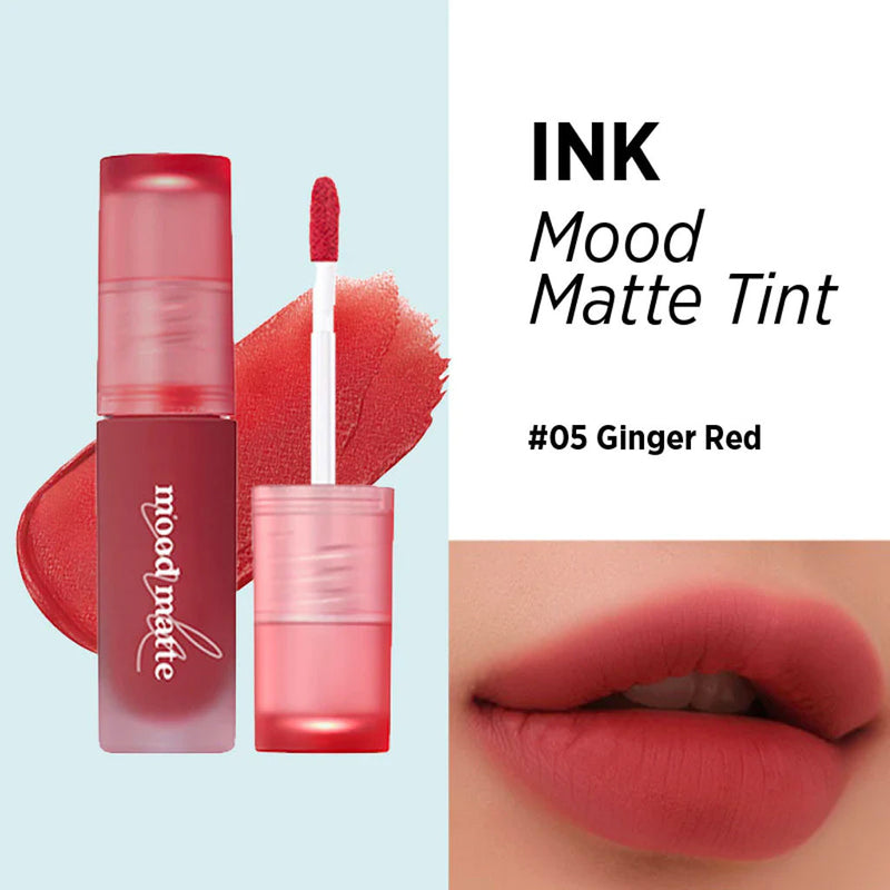 Peripera Ink Mood Matte Tint #05 GINGER RED Nudie Glow Australia