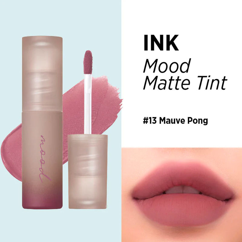 Peripera Ink Mood Matte Tint #13 MAUVE PONG Nudie Glow Australia