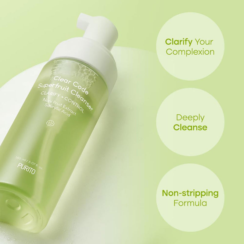 Purito Clear Code Superfruit Cleanser Nudie Glow Australia