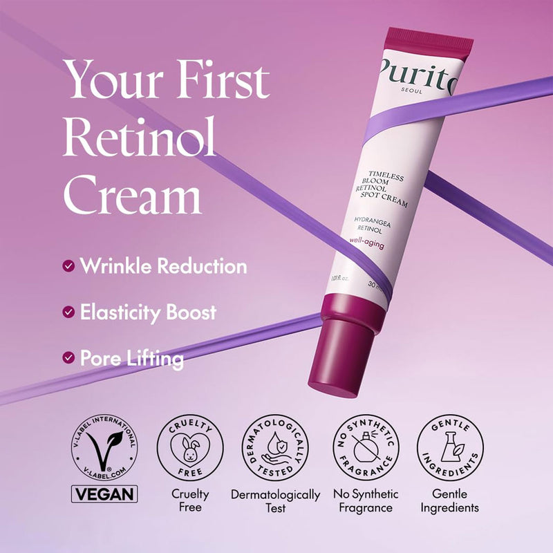 Purito Timeless Bloom Retinol Spot Cream Nudie Glow Australia
