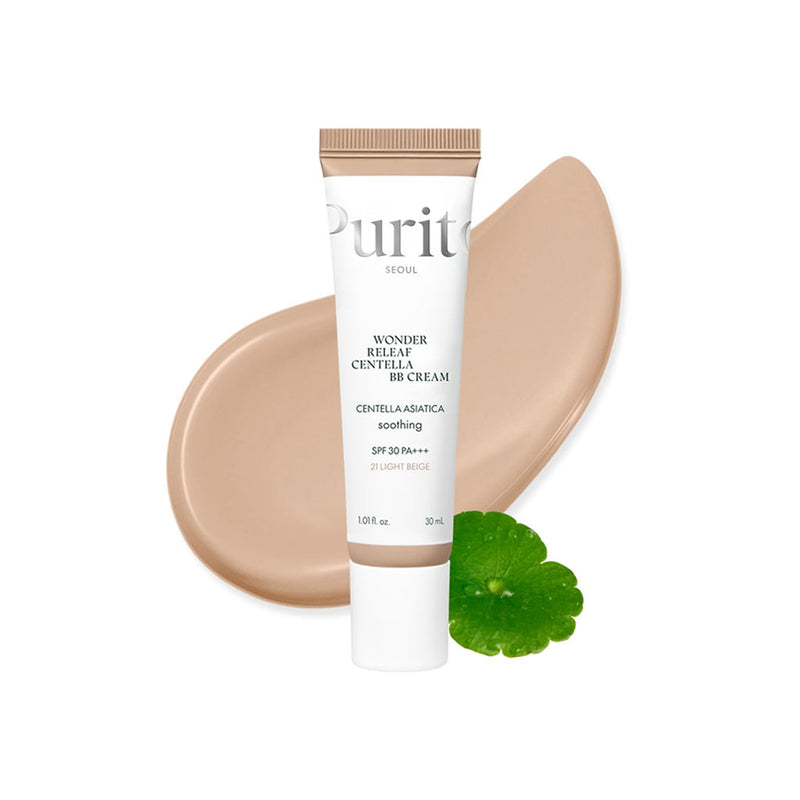 Purito Wonder Releaf Centella BB Cream 21 LIGHT BEIGE Nudie Glow Australia
