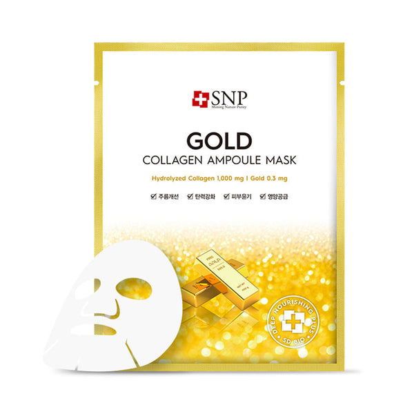 SNP Gold Collagen Ampoule Mask Nudie Glow Australia