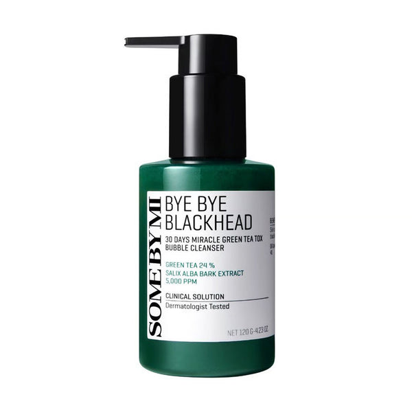 SOME BY MI Bye Bye Blackhead 30 Days Green Tea Tox Bubble Cleanser Nudie Glow Australia