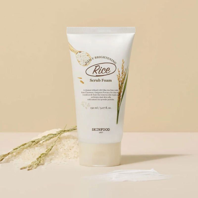 Skinfood Rice Daily Brightening Scrub Foam Nudie Glow Australia