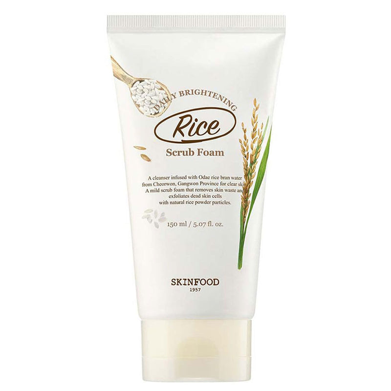 Skinfood Rice Daily Brightening Scrub Foam Nudie Glow Australia