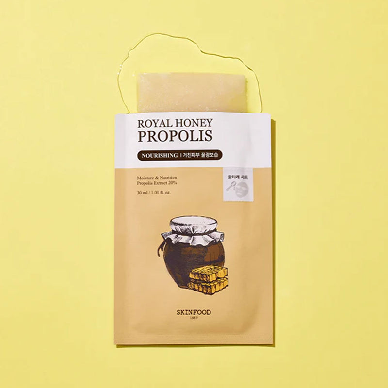 Skinfood Royal Honey Propolis Enrich Mask Nudie Glow Australia