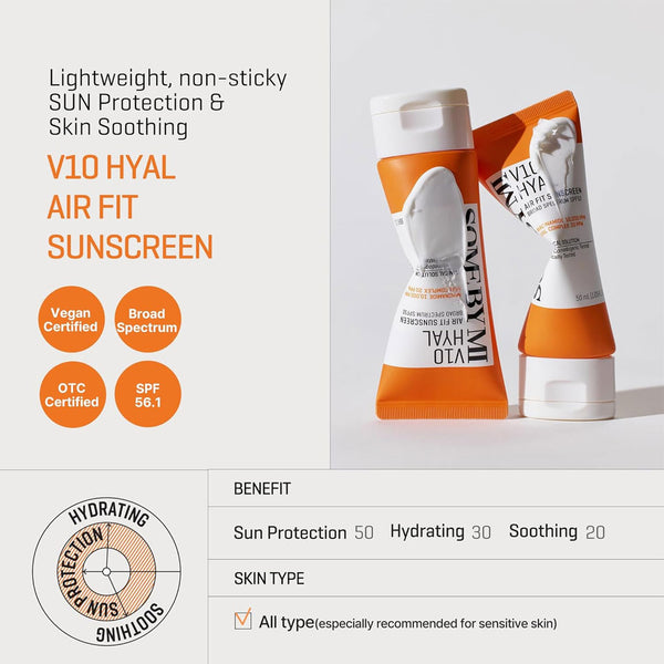 Some By Mi V10 Hyal Air Fit Sunscreen Nudie Glow Australia