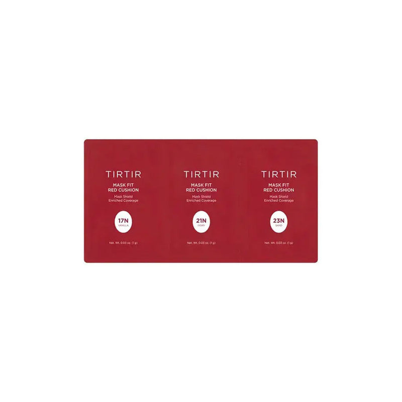 TIRTIR Mask Fit Red Cushion 3 Shade Trial Kit #17N #21N #23N Nudie Glow Australia