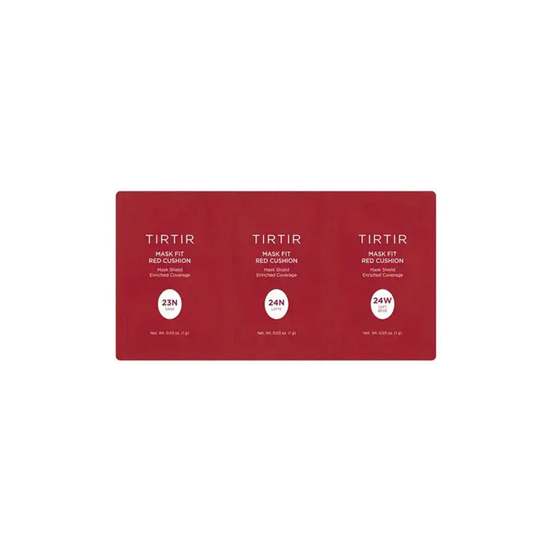TIRTIR Mask Fit Red Cushion 3 Shade Trial Kit #23N #24N #24W Nudie Glow Australia