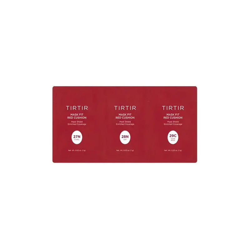 TIRTIR Mask Fit Red Cushion 3 Shade Trial Kit #27N #28N #29C Nudie Glow Australia