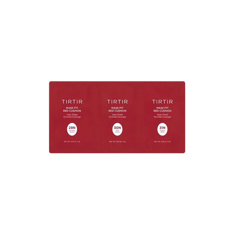 TIRTIR Mask Fit Red Cushion 3 Shade Trial Kit #29N #30N #31N Nudie Glow Australia