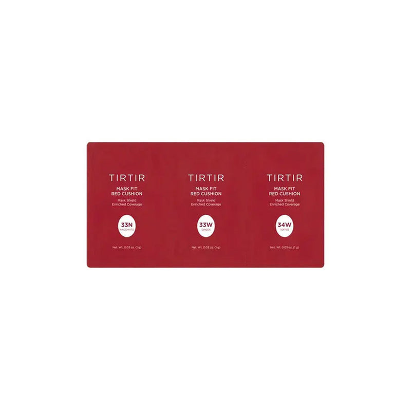 TIRTIR Mask Fit Red Cushion 3 Shade Trial Kit #33N #33W #34W Nudie Glow Australia