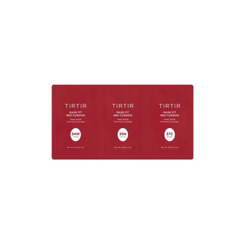 TIRTIR Mask Fit Red Cushion 3 Shade Trial Kit #34W #35N #37C Nudie Glow Australia
