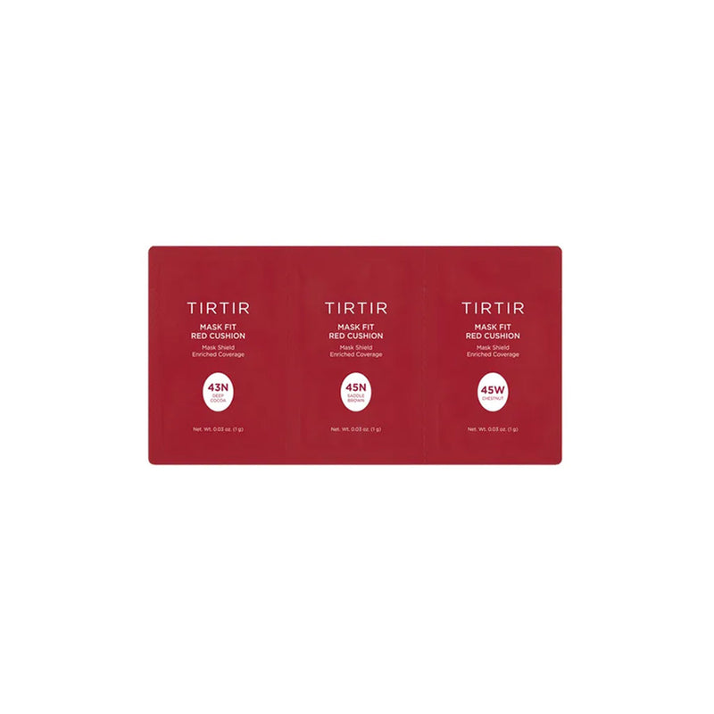 TIRTIR Mask Fit Red Cushion 3 Shade Trial Kit #43N #45N #45W Nudie Glow Australia