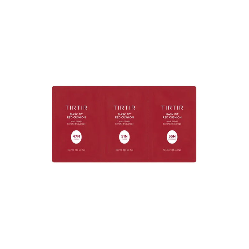 TIRTIR Mask Fit Red Cushion 3 Shade Trial Kit #47N #51N #55N Nudie Glow Australia