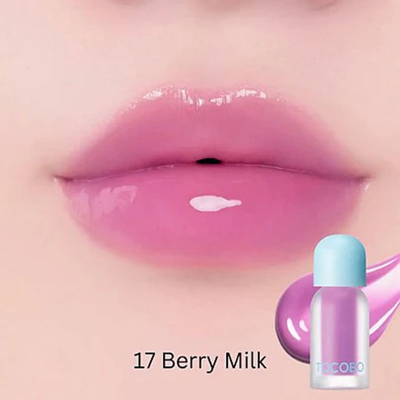 TOCOBO Juicy Berry Plumping Lip Oil Glam Max #17 BERRY MILK Nudie Glow Australia