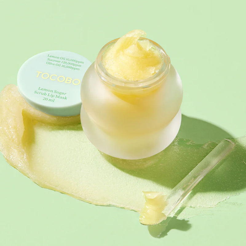 TOCOBO Lemon Sugar Scrub Lip Mask Nudie Glow Australia