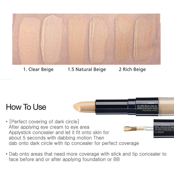 The SAEM Cover Perfection Ideal Concealer Duo Nudie Glow Australia