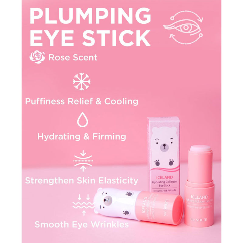 The SAEM Iceland Hydrating Collagen Eye Stick Nudie Glow Australia