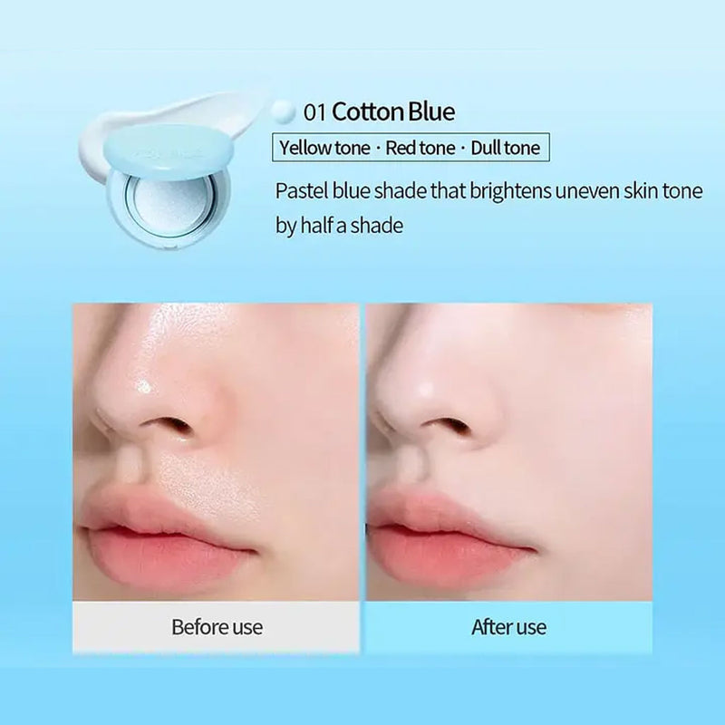 Tocobo Blur Finish Sun Cushion 01 COTTON BLUE Nudie Glow Australia