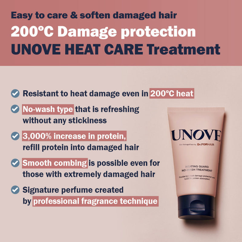 UNOVE Heating Guard No-Wash Treatment Nudie Glow Australia