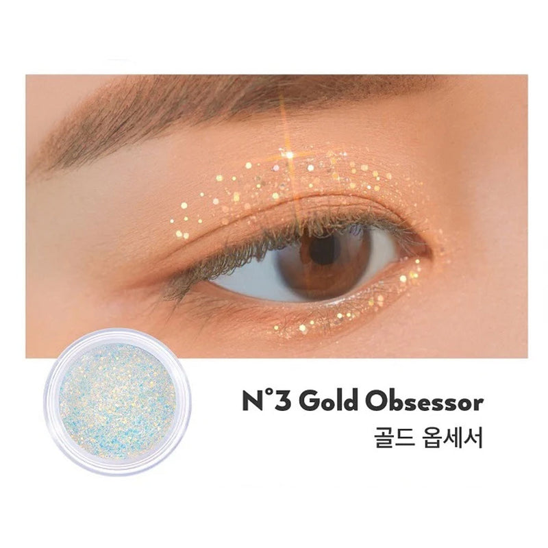 Unleashia Get Loose Glitter Gel NO 3 GOLD OBSESSOR Nudie Glow Australia