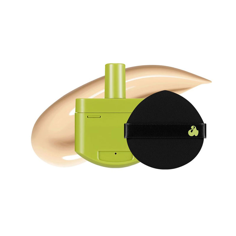 Unleashia Satin Wear Healthy-Green Cushion Re-Feel + Puff 16N PEACH FUZZ Nudie Glow Australia