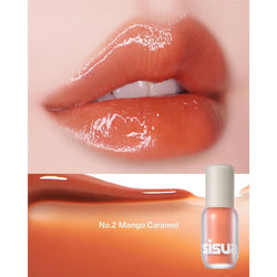 Unleashia Sisua Popcorn Syrup Lip Plumper NO 2 MANGO CARAMEL Nudie Glow Australia