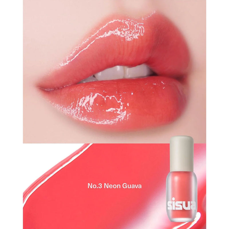 Unleashia Sisua Popcorn Syrup Lip Plumper NO 3 NEON GUAVA Nudie Glow Australia