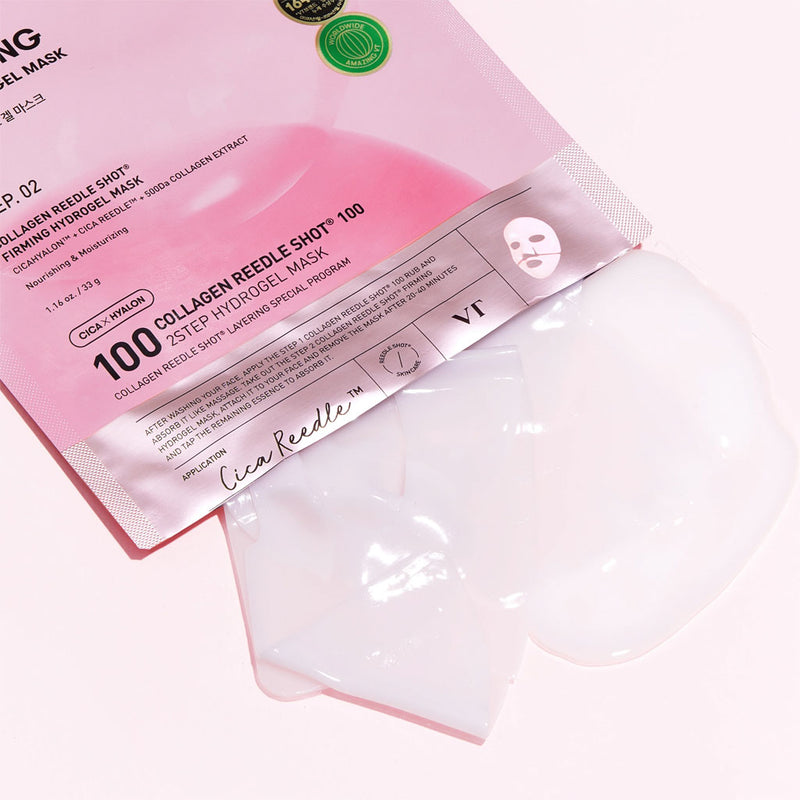 VT Cosmetics Collagen Reedle Shot 100 2Step Hydrogel Mask Nudie Glow Australia