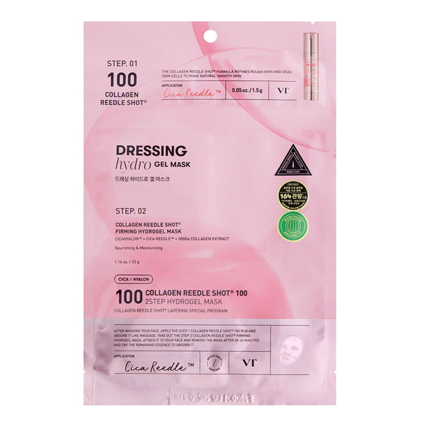 VT Cosmetics Collagen Reedle Shot 100 2Step Hydrogel Mask Nudie Glow Australia