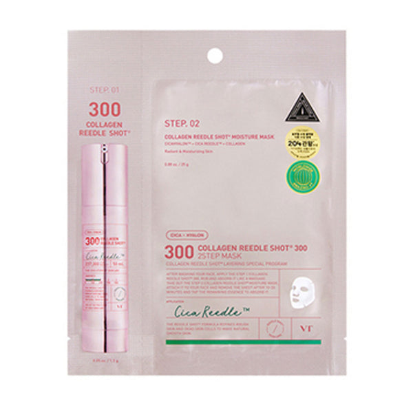VT Cosmetics Collagen Reedle Shot 300 2 Step Mask Nudie Glow Australia