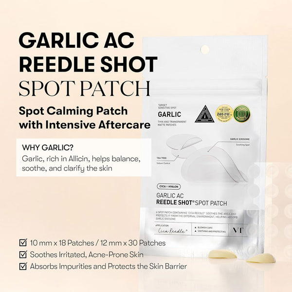 VT Cosmetics Garlic AC Reedle Shot Spot Patch Nudie Glow Australia