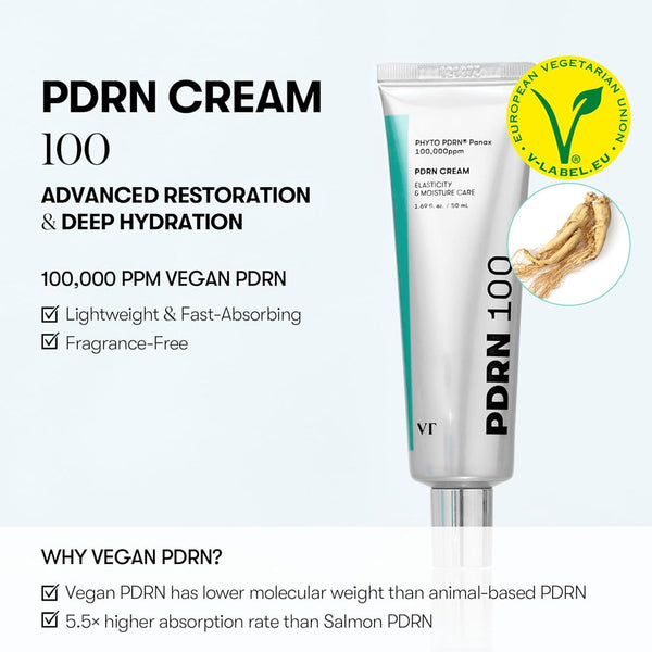 VT Cosmetics PDRN Cream 100 Nudie Glow Australia