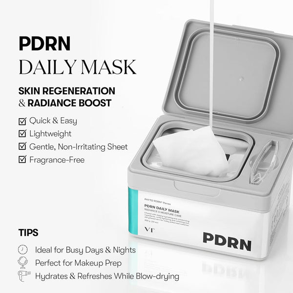 VT Cosmetics PDRN Daily Mask Nudie Glow Australia