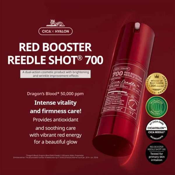 VT Cosmetics Red Booster Reedle Shot 700 Nudie Glow Australia