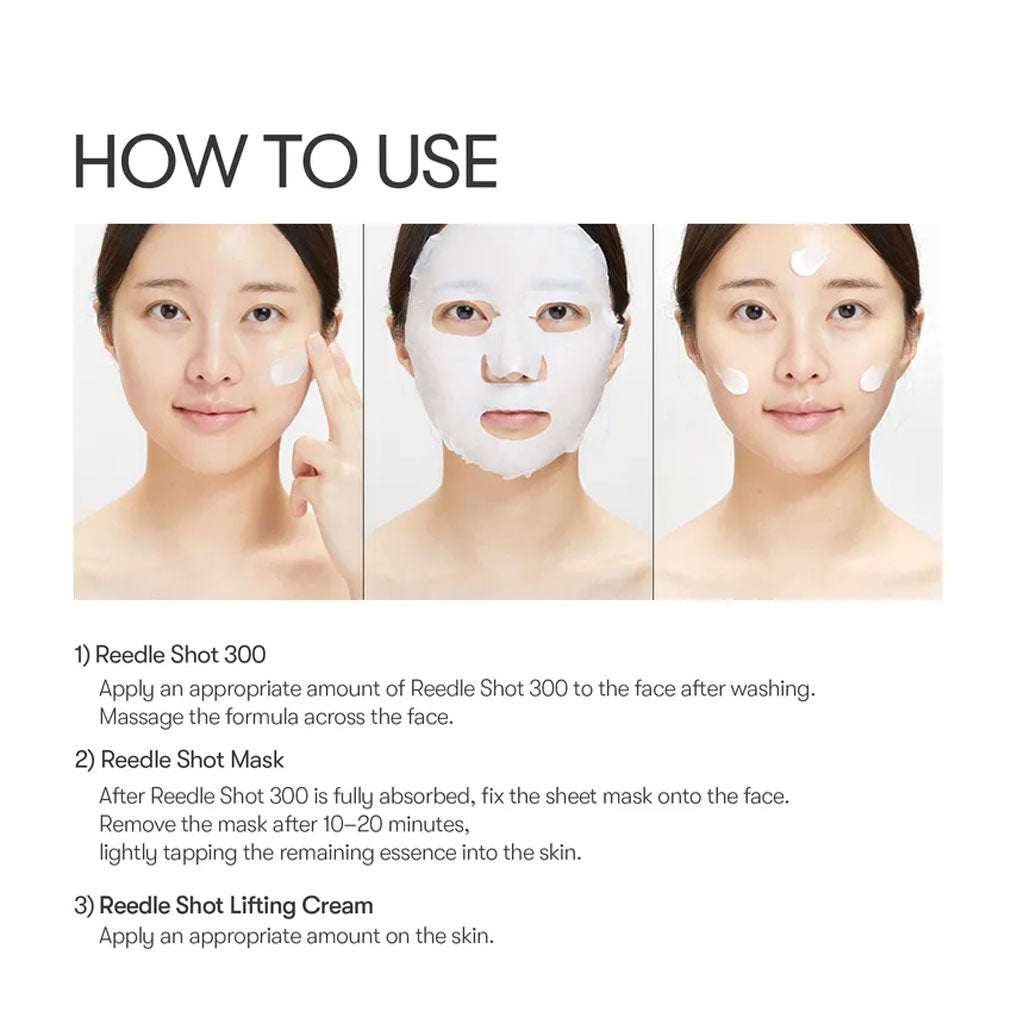Step By Step Vt Capsule Mask Routine VT Cosmetics Reedle Shot All In One 3 Step Mask - Nudie Glow Australia